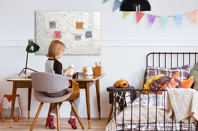 Magnetisk tavla med penna motiv stänkabstraktion