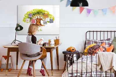 Magnetisk rittavla med motiv av släktträd