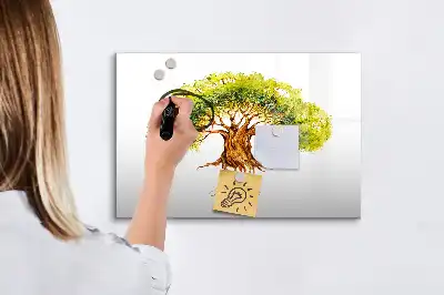 Magnetisk rittavla med motiv av släktträd