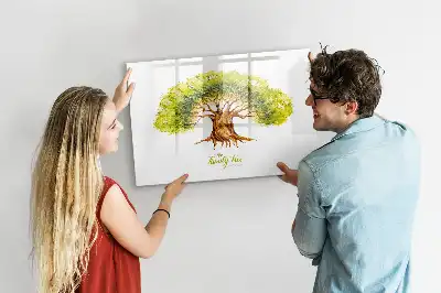 Magnetisk rittavla med motiv av släktträd