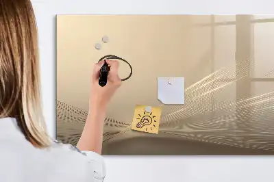 Magnetisk tavla med penna abstrakt ljusmotiv