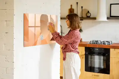 Magnetisk rittavla med triangelabstraktion