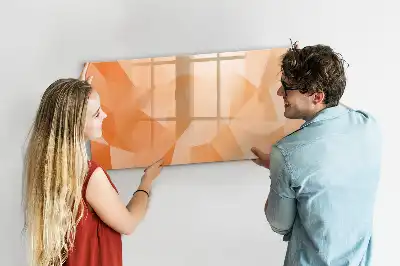 Magnetisk rittavla med triangelabstraktion