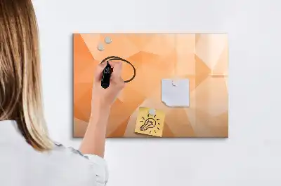 Magnetisk rittavla med triangelabstraktion