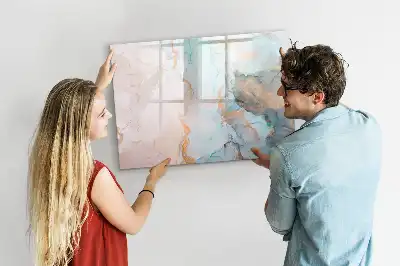 Magnetisk tavla med penna abstrakt motiv