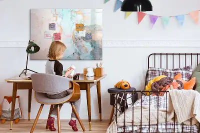 Magnetisk tavla med penna abstrakt motiv
