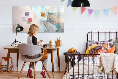 Magnetisk tavla med penna abstrakt motiv
