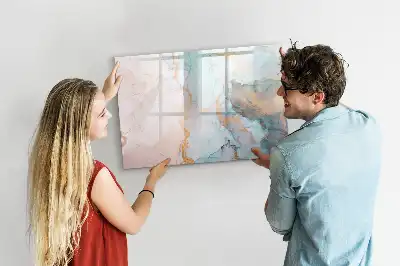 Magnetisk tavla med penna abstrakt motiv