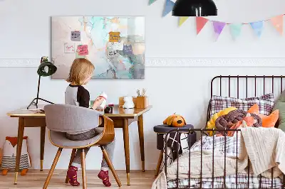 Magnetisk tavla med penna abstrakt motiv