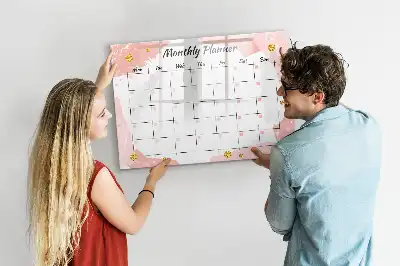 Magnetisk rittavla månadsplanerare