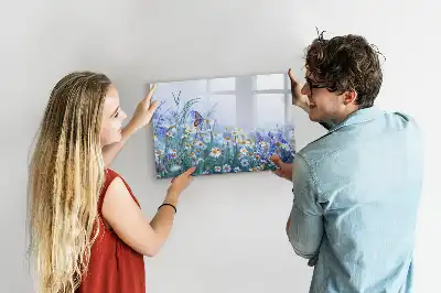 Magnetisk rittavla fjäril på ängen