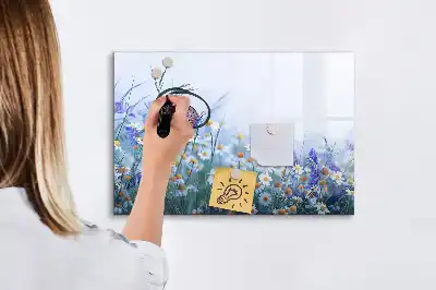 Magnetisk rittavla fjäril på ängen
