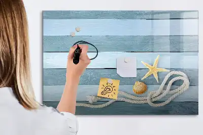 Magnetisk rittavla med motiv av växter och snäckor
