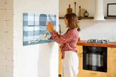 Magnetisk rittavla med motiv av växter och snäckor
