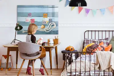 Magnetisk rittavla med motiv av växter och snäckor