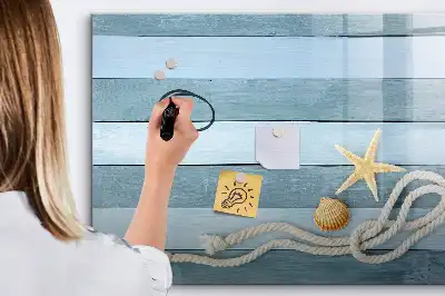 Magnetisk rittavla med motiv av växter och snäckor
