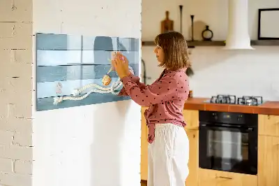 Magnetisk rittavla med motiv av växter och snäckor