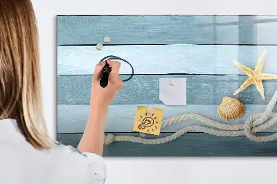 Magnetisk rittavla med motiv av växter och snäckor
