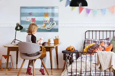 Magnetisk rittavla med motiv av växter och snäckor