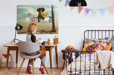 Magnetisk rittavla med elefant på trädet-motiv