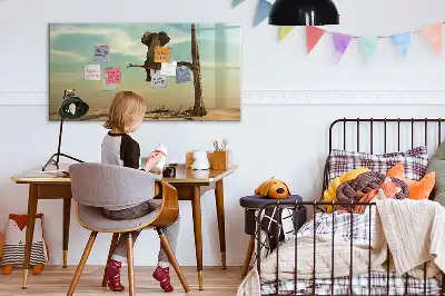 Magnetisk rittavla med elefant på trädet-motiv