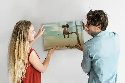 Magnetisk rittavla med elefant på trädet-motiv