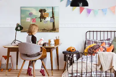 Magnetisk rittavla med elefant på trädet-motiv