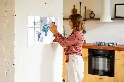 Magnetisk rittavla med världskartmotiv