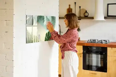 Monsterablad magnetisk tavla med penna
