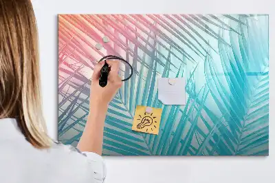 Magnetisk rittavla med motiv av tropisk palm