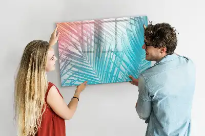 Magnetisk rittavla med motiv av tropisk palm