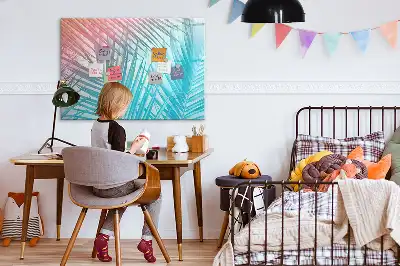 Magnetisk rittavla med motiv av tropisk palm