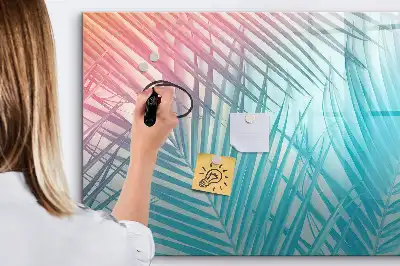 Magnetisk rittavla med motiv av tropisk palm