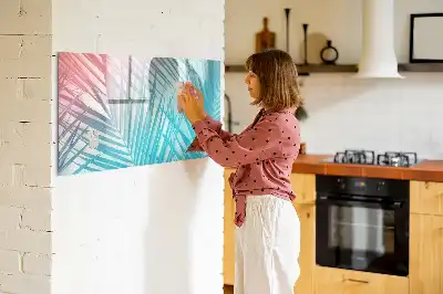 Magnetisk rittavla med motiv av tropisk palm