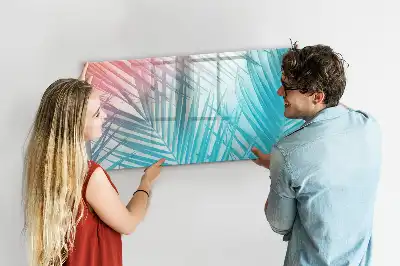 Magnetisk rittavla med motiv av tropisk palm