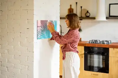 Magnetisk rittavla med motiv av tropisk palm