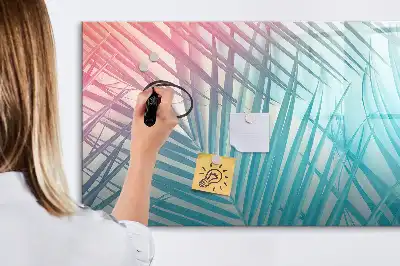 Magnetisk rittavla med motiv av tropisk palm