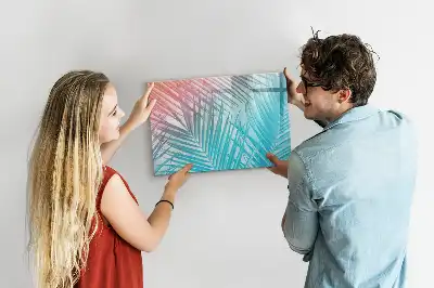 Magnetisk rittavla med motiv av tropisk palm