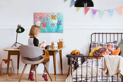 Magnetisk rittavla med motiv av tropisk palm