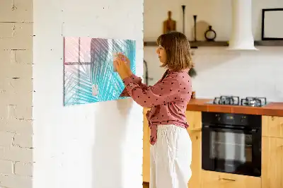 Magnetisk rittavla med motiv av tropisk palm