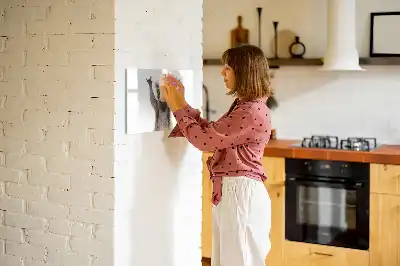 Magnetisk tavla med penna motiv med sukkulenter med glasögon