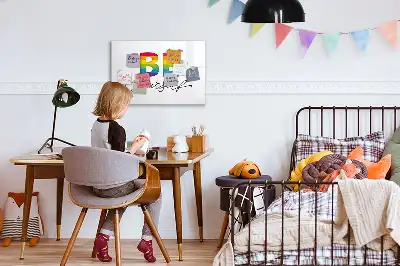 Magnetisk tavla med penna med texten Var dig själv