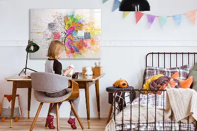 Magnetisk tavla med penna modell Hjärnabstraktion