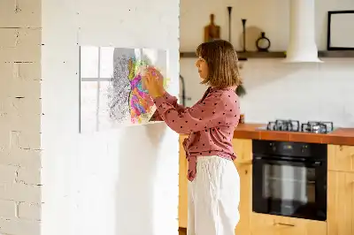Magnetisk tavla med penna modell Hjärnabstraktion