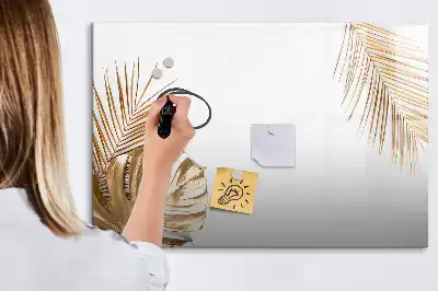 Magnetisk rittavla med motiv av exotiska blad