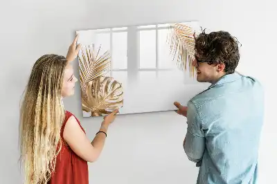 Magnetisk rittavla med motiv av exotiska blad