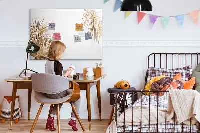 Magnetisk rittavla med motiv av exotiska blad