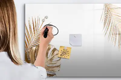 Magnetisk rittavla med motiv av exotiska blad