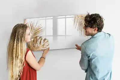Magnetisk rittavla med motiv av exotiska blad