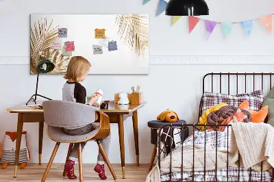 Magnetisk rittavla med motiv av exotiska blad